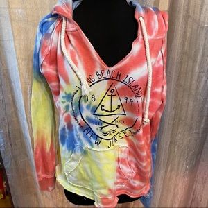 New Jersey beach boardwalk hooded sweatshirt